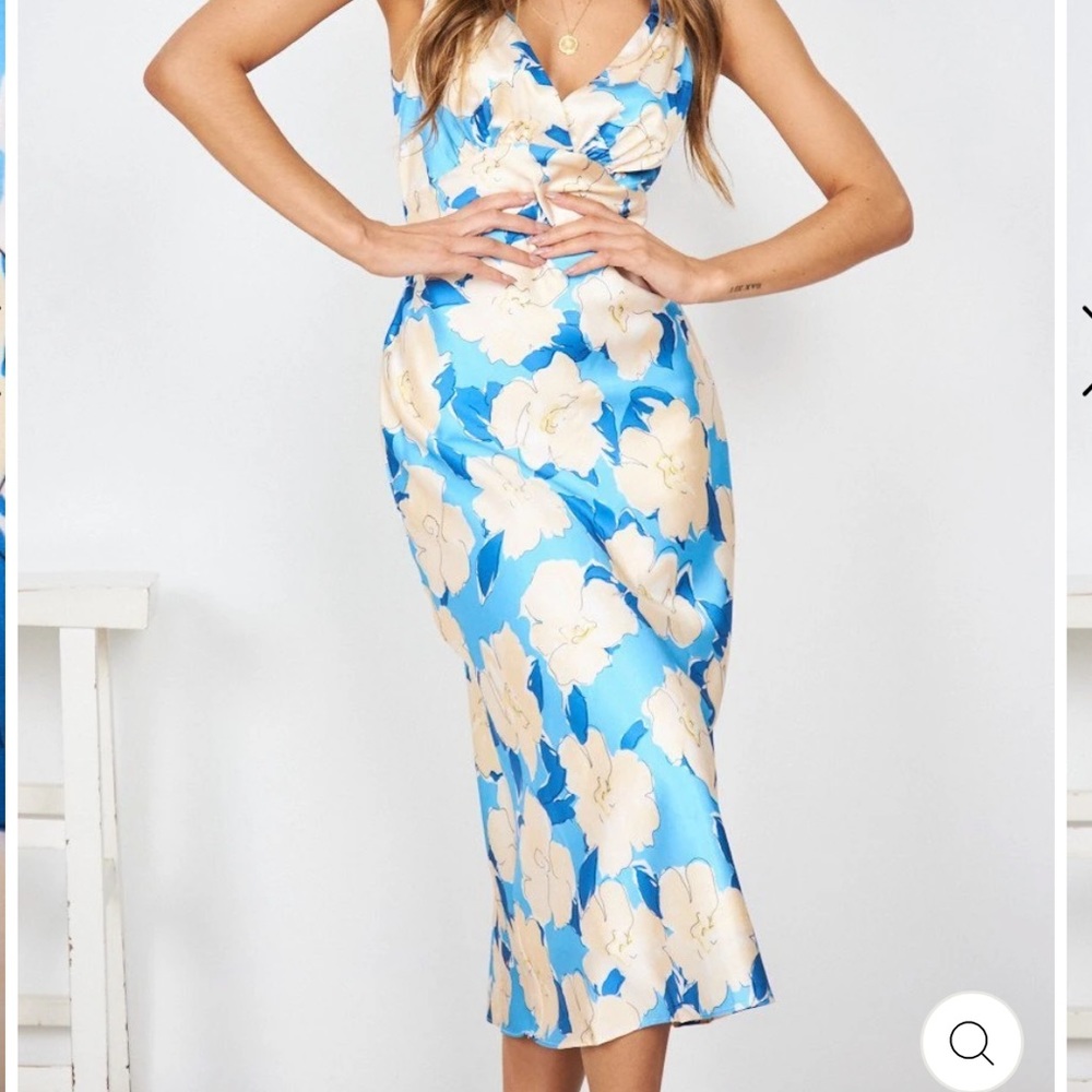 ESTHER & CO. SweetPot Blue Tiara Dress Size Small